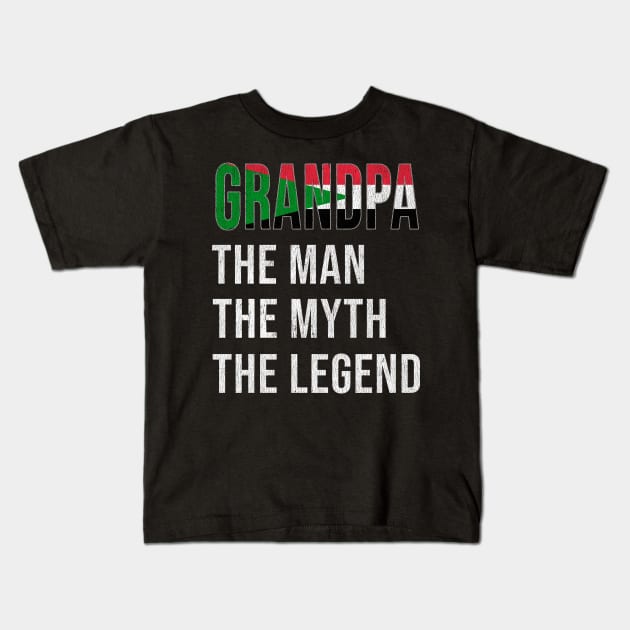 Grand Father Sudanese Grandpa The Man The Myth The Legend - Gift for Sudanese Dad With Roots From  Sudan Kids T-Shirt by Country Flags